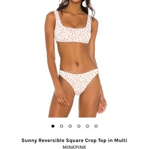 NWT REVERSIBLE MINKPINK BIKINI!! NEVER WORN